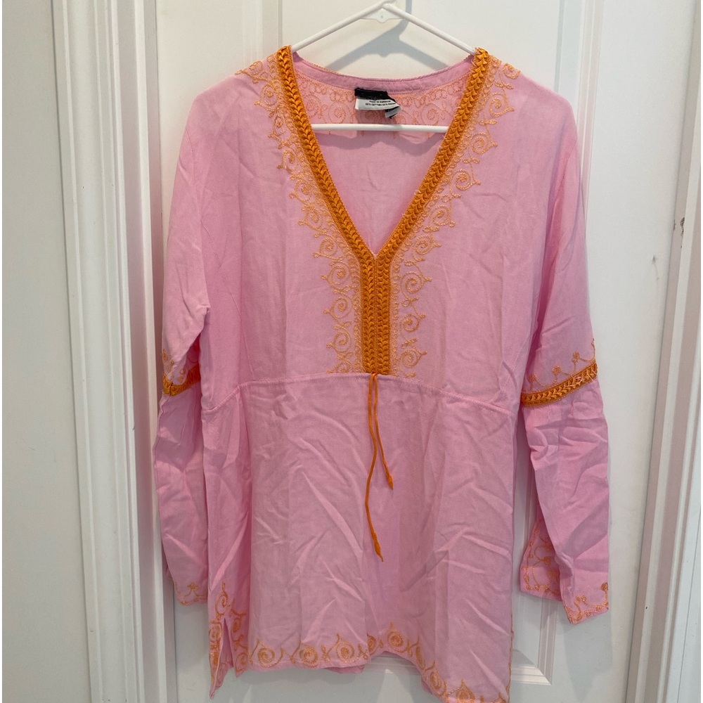 Pink coverup tunic